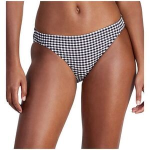 Kate Spade New York Women's Classic Check-Print Bikini Bottoms, Size XS. NWT!